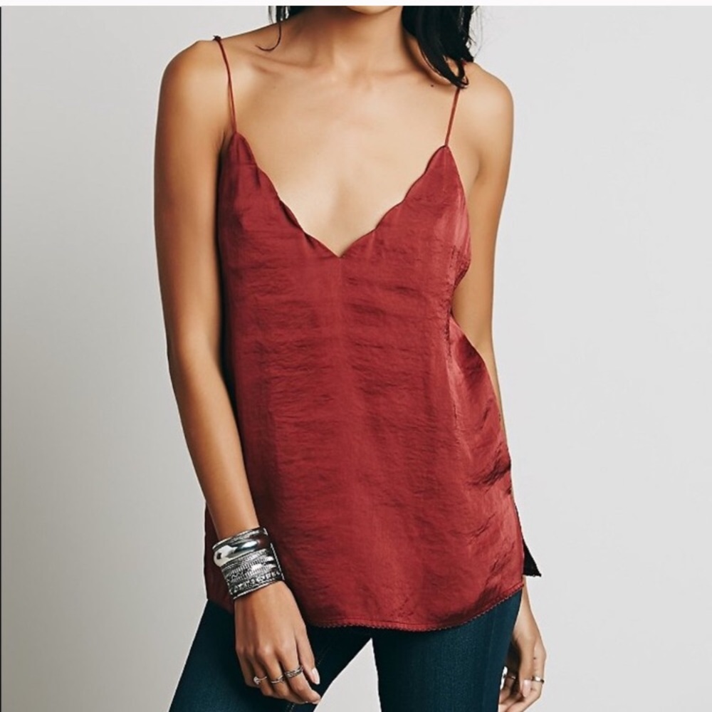 Free people scalloped edge cami